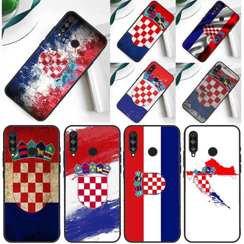 Croatia Flag For Huawei Nova 12s 12i 11i 5T 9 10 SE Y91 Y90 Y60 Y70 Y72 Y61 P60 Pro P20 P40 P30 Lite Case