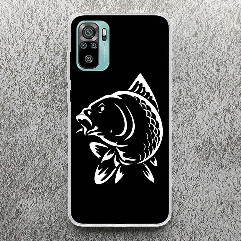 Nash Fishing Art Print Soft Case for Xiaomi Redmi Note 14 13 12S 11S Phone Shell 10 Pro Plus 11E 11T 12 11 10S 5G Cover Soft Cas