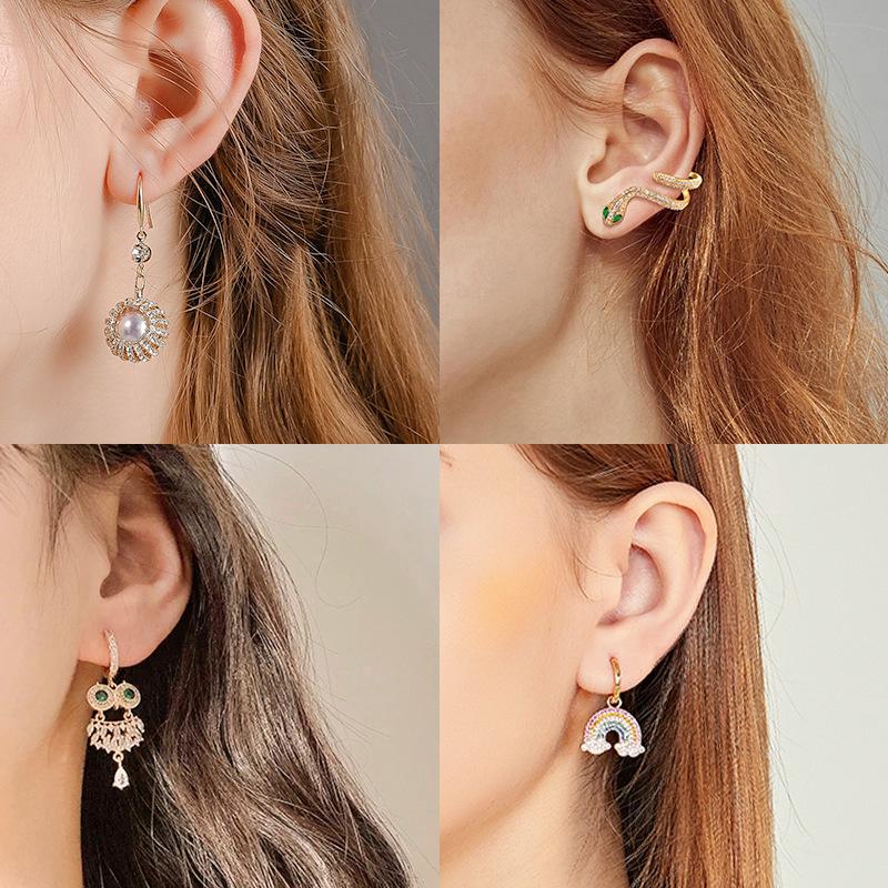Versatile Bow Girl Earrings with Elegant Geometric Shapes, Personalized and Trendy Earrings for Women