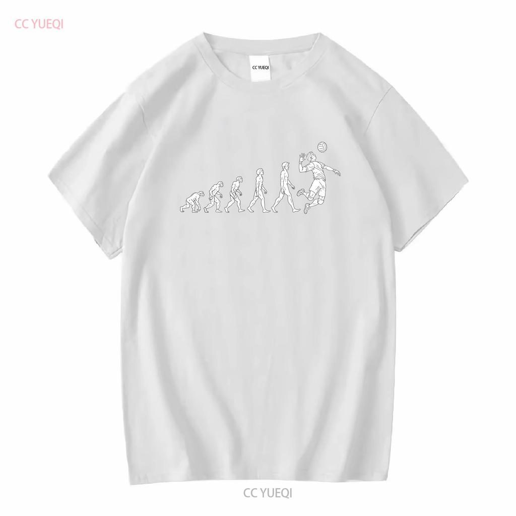 NEW LIMITED Men's Evolution Volleyball T Shirt Great S Long or Short Sleeves Vintage Washed Top For Everyday Wear Graphic