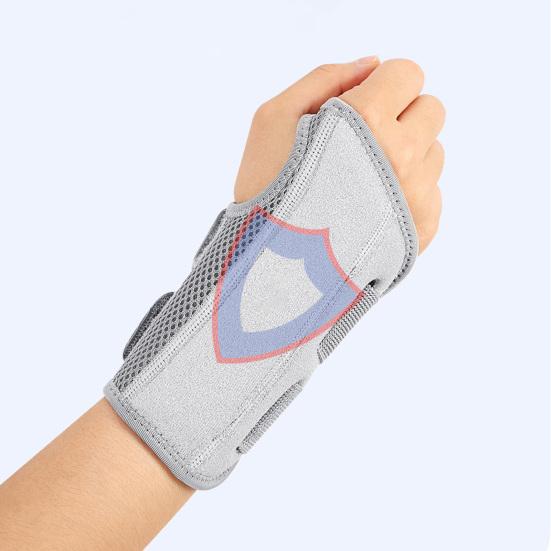 Wrist Brace Support with 2 Straps for Men Women Adjustable Wrist Splint Stabilizer for Tendinitis Arthritis Carpal Tunnel Pain Relief