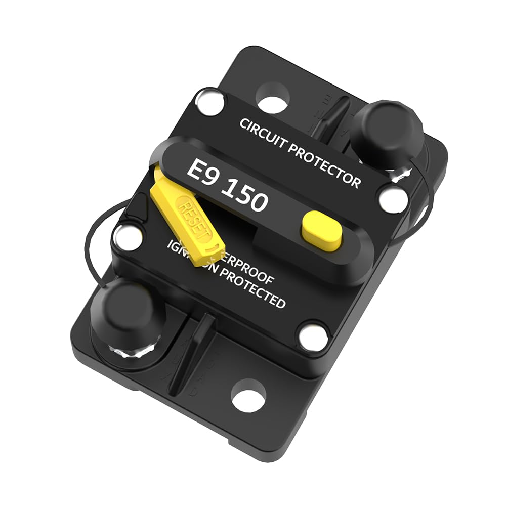 

LiTime 250A Switchable Circuit Breaker for LiFePO4 Batteries Easy to Install and Operate for Automotive, Marine, and Solar Applications, Designed for 150A