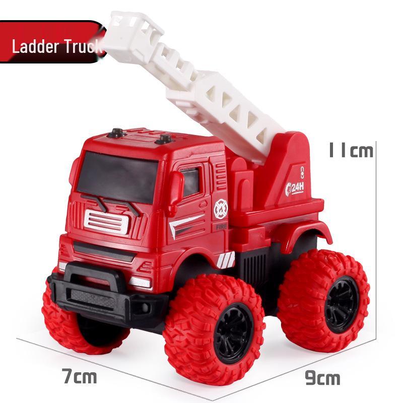 Kids' Inertial Excavator Toy Car: Off-Road Vehicle for Boys, Perfect for Small Gifts and Night Markets