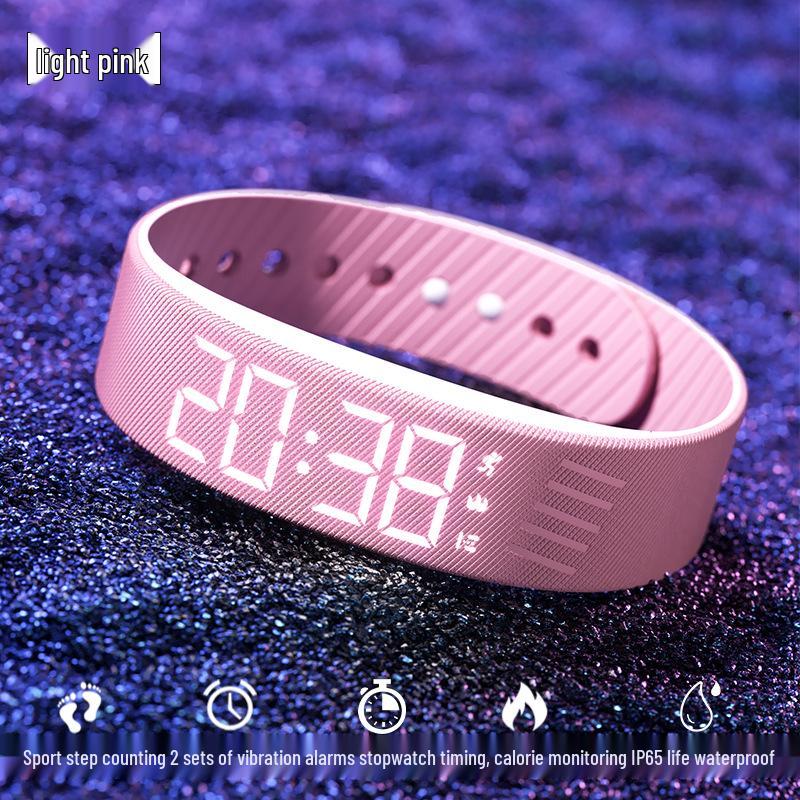 Smartwatch Sport for Girls: Pedometer, Vibration Alarm, Waterproof Multifunctional Bracelet