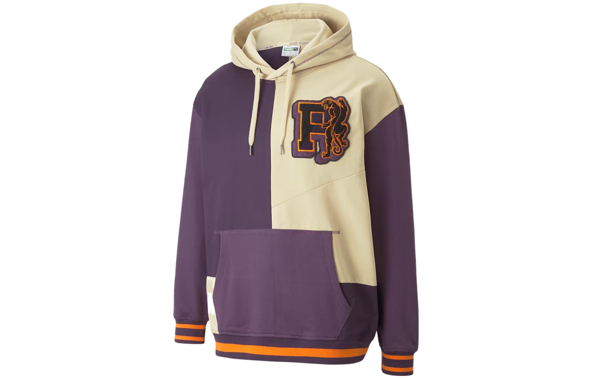 PUMA Legends Sweatshirts Men s Purple Hooded Moderate Regular 534775-02 XS