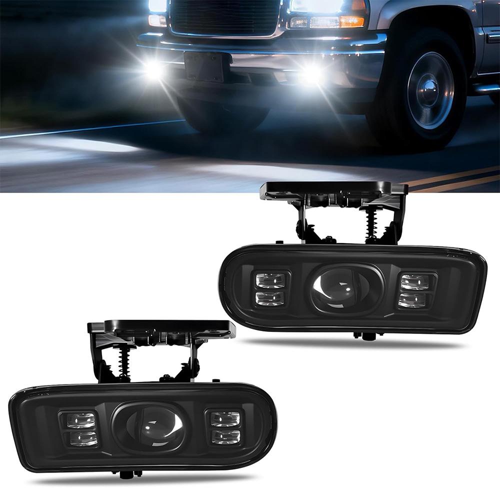 

For GMC Yukon 2000 2001 2002 2003 2004 2005 2006 LED Fog Lights for 1999 2000 2001 2002 GMC Sierra Driving Fog Lamps Assembly белый