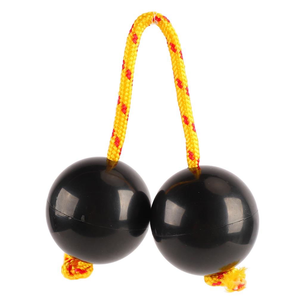 African Rhythmic Shaker Ball 2Pcs African Rhythmic Ball Adjustable Black Comfortable African Shaker Rattle Ball for Entertaining