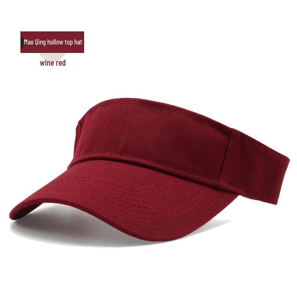 Adult Mao Qing Sun Protection Duckbill Cap - Topless Baseball Hat with Printed Logo for Travel