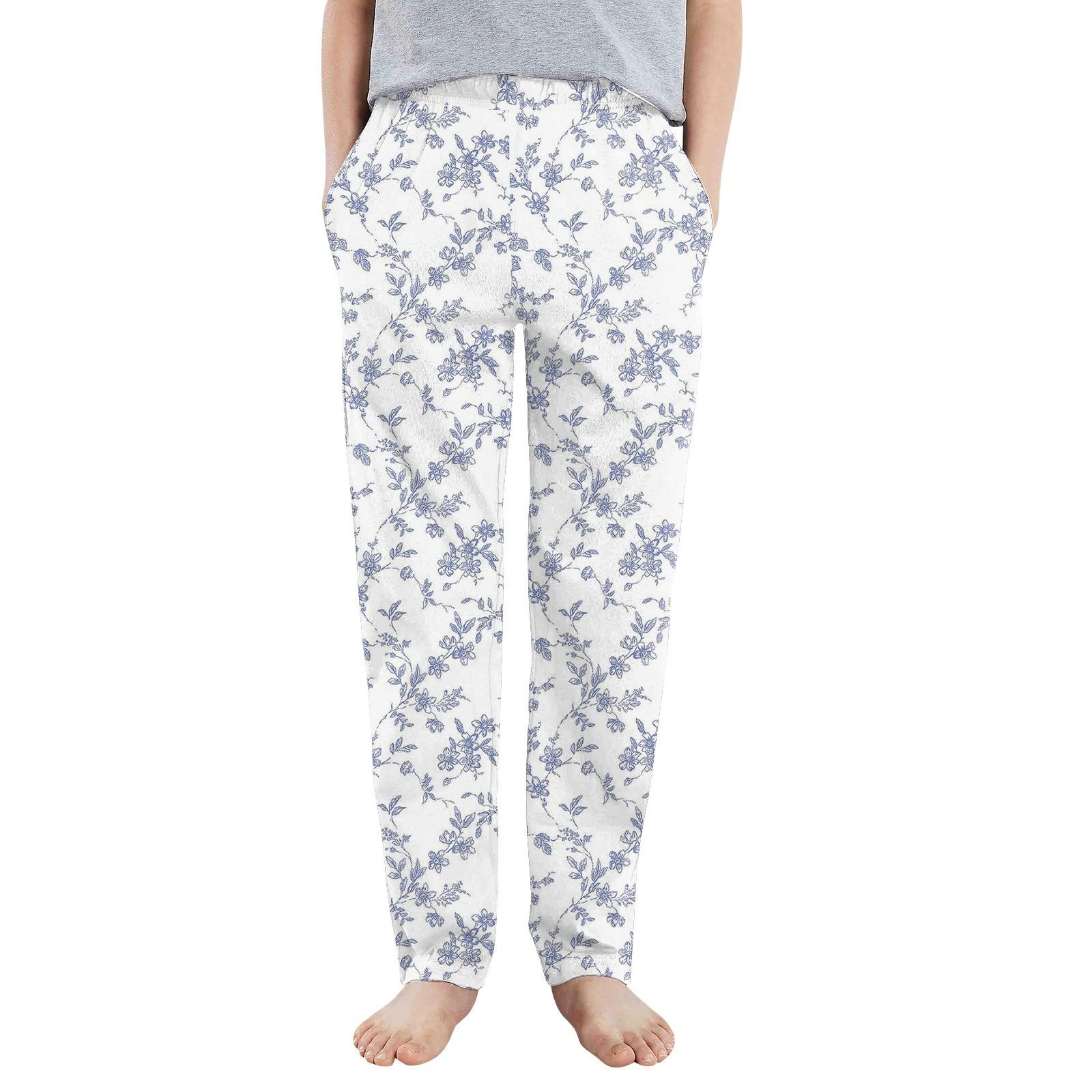 

Детские повседневные брюки - Однотонные спортивные брюки с карманами 90 белый