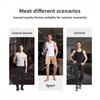 White coarse ribbed tank top for men, summer slim-fit, muscle-enhancing, sleeveless American-style gym sports vest for men