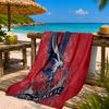 Eagle Crest Crystal Design Beach Towel Microfiber Beach Towel, Lightweight and Quick-Dry, for Summer Travel, Swimming Pool Fan Birthday Gift