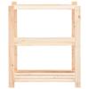 VidaXL 3-Tier Storage Shelves 3 Pcs 80x38x90 Cm Pine 150 Kg