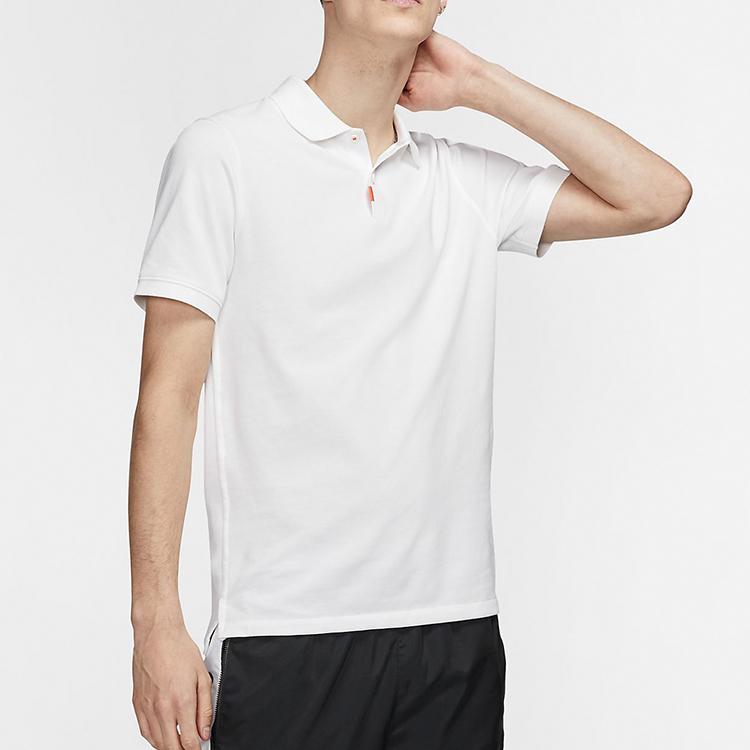 Nike Slim Fit Polo Shirt Men Tops White BV0481-100