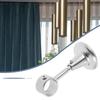 2Pcs Roman Rod Curtain Brackets Metal Ceiling Mount Black Finish Sturdy Support for Ceiling Or Wall Mounted Curtain Rod