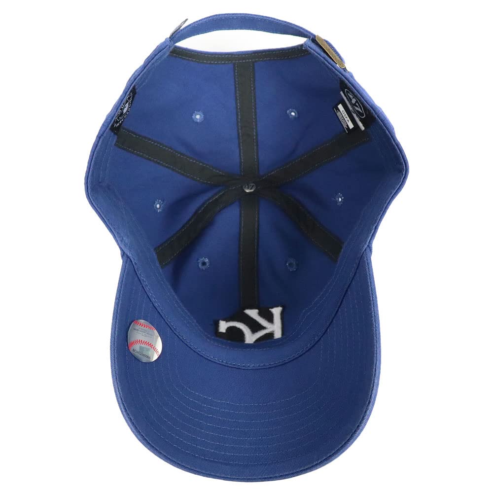 47 Cap Major League MLB Logo Hat Cleanup Brand Low Cap Unisex Kansas City Royals Royal Blue Free Size Men's Women's B-RGW11GWS-HM