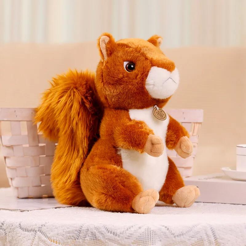 Cute Squirrel Plush Toy Raccoon Doll Stuffed Animal Toy for Kids Girls Birthday Gift Home Decor Plush Squirrel Plush Raccoon