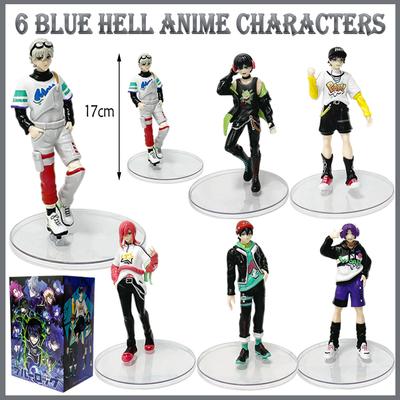 Muñeco Figuras Anime BLUE LOCK Isagi Yoichi Nagi Seishiro Bachira Meguru Mikage Reo Figura de Acción Modelo Juguetes para Niños Regalo