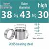 Steel Shaft Sleeve: Inner Diameter 30, Outer Spacer 48/50, Wear-Resistant for Removal and Guide Applications (Inner 35/37/38).