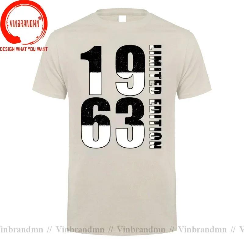 Novelty 63th Birthday 63 Years Retro Vintage Limited Edition 1963 T Shirts Graphic Cotton Streetwear Gifts Born In 1963 Tshirt