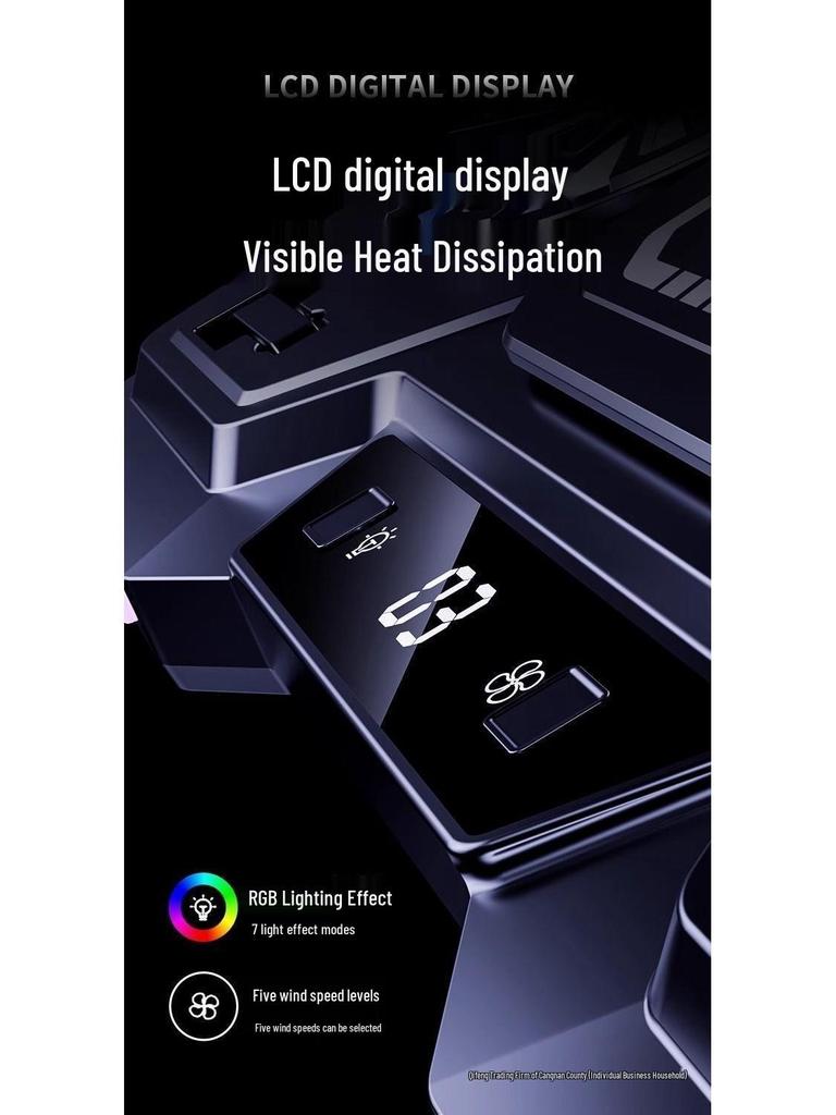 Premium Dual-System Gaming Laptop Cooler with Semiconductor Fan