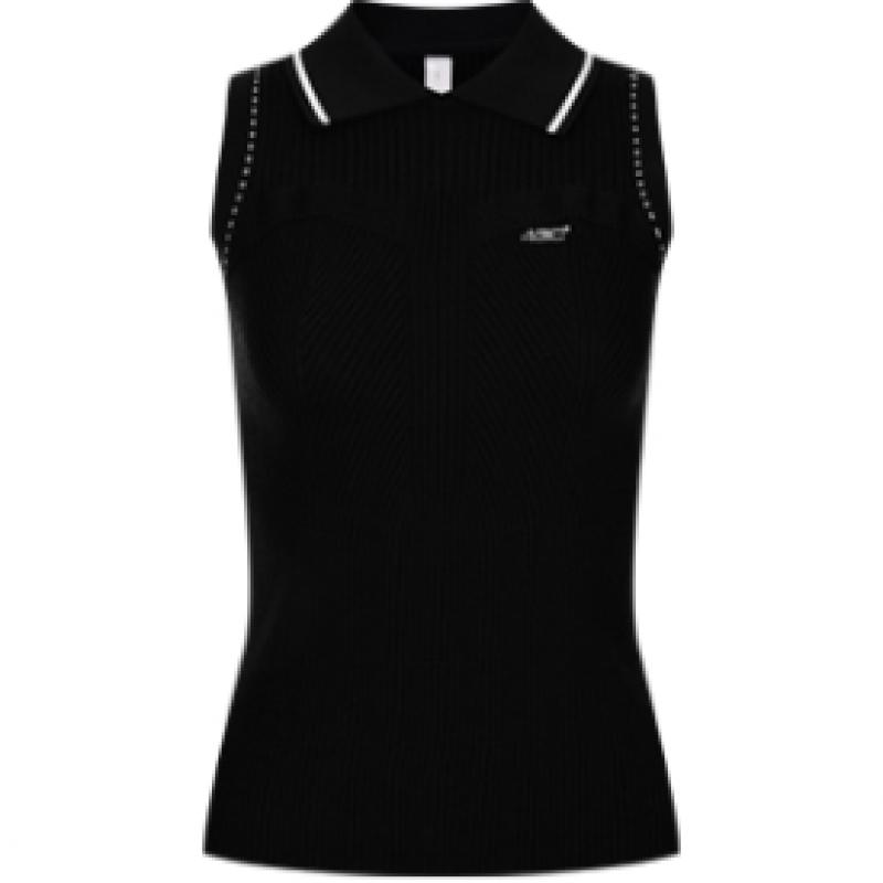 Shop   Women Premium Ss Ribbed Knit Vest Pink Lb Wvs 20520