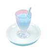 2Pcs Simulation Miniature Kids Handicraft Toys Plastic Drink Cups Ornament Gifts for Photography
