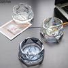 Transparent Glass Ashtray Home Ash Tray Office Table Smoking Accessories Hexagonal Diamond Shaped Ashtrays Gift for Boyfriend