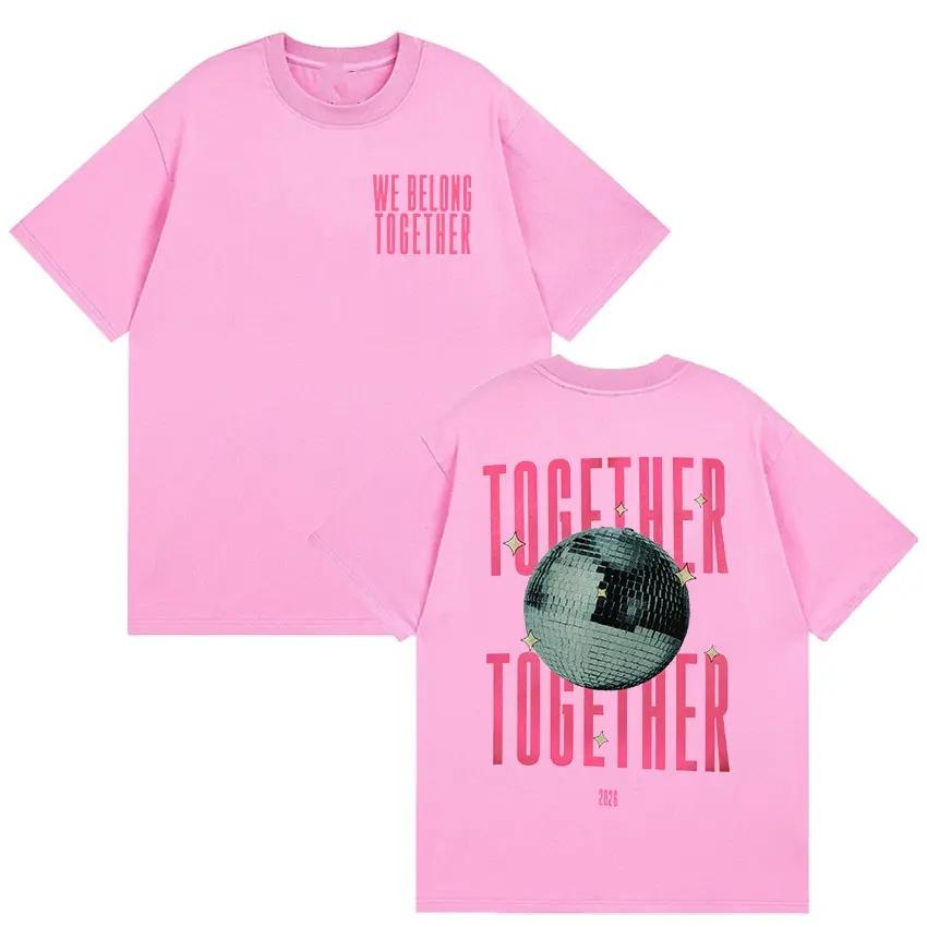 2026 Harry Styles We Belong Together T Shirts Unisex Women High Quality Vintage Oversized Tshirt Summer Cotton Short Sleeve Tshirt