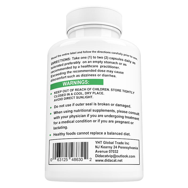 Didacat Vitamin B1 Supplement, with B Complex Blend, Allithiamine 50mg, Vegan, Organic, 120 Caps