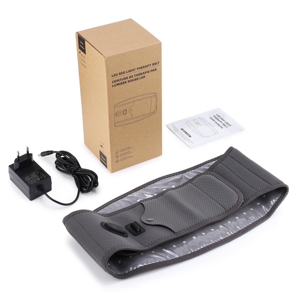 Пояс с инфракрасным светом 120 светодиодов 850 нм и 660 нм Облегчение усталости спины, поясницы и суставов Улучшение кожи Настройки приборов Умный таймер