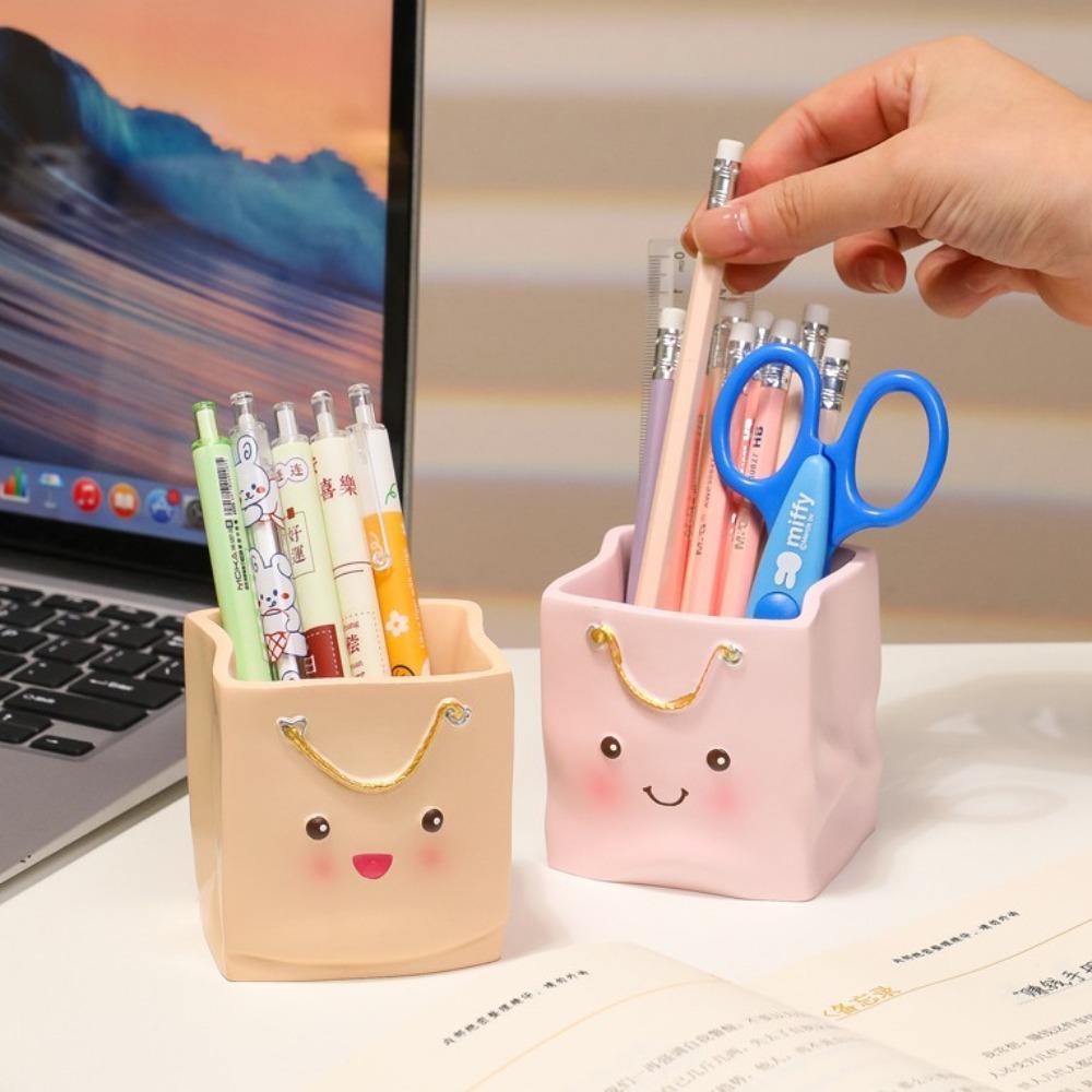 

Large-capacity Desk Pen Holder Multifunctional Pen Pencil Organizer Makeup Brush Holder Student