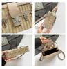 2025 Fashion Rivet Woven Straw Handbag - Versatile Trendy Shoulder & Crossbody Beach Bag