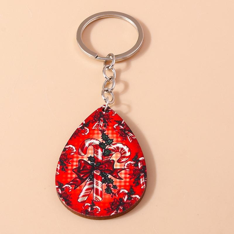 Cute Christmas Key Chain Snowman Santa Claus Key Ring Pendant for Car Key Holder Women Girls Handbag Decor DIY Jewelry Gift