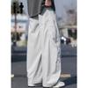 CHOCOOLATEit Men's Ice Silk Loose Wide-Leg Cargo Pants