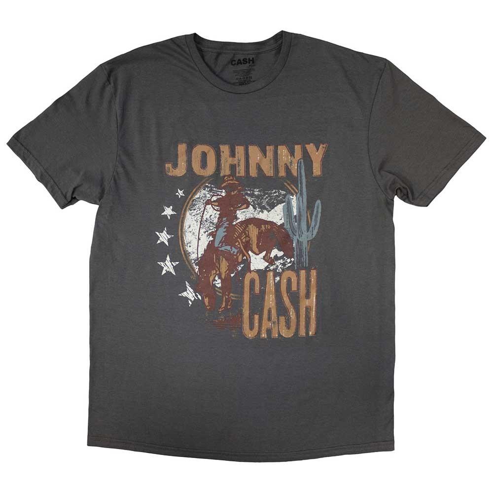 Camiseta Unisex de Johnny Cash: Vaquero (Gris carbón)