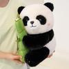 Cute bamboo sitting posture pier pier panda doll large plush toy cute stump panda throw pillow