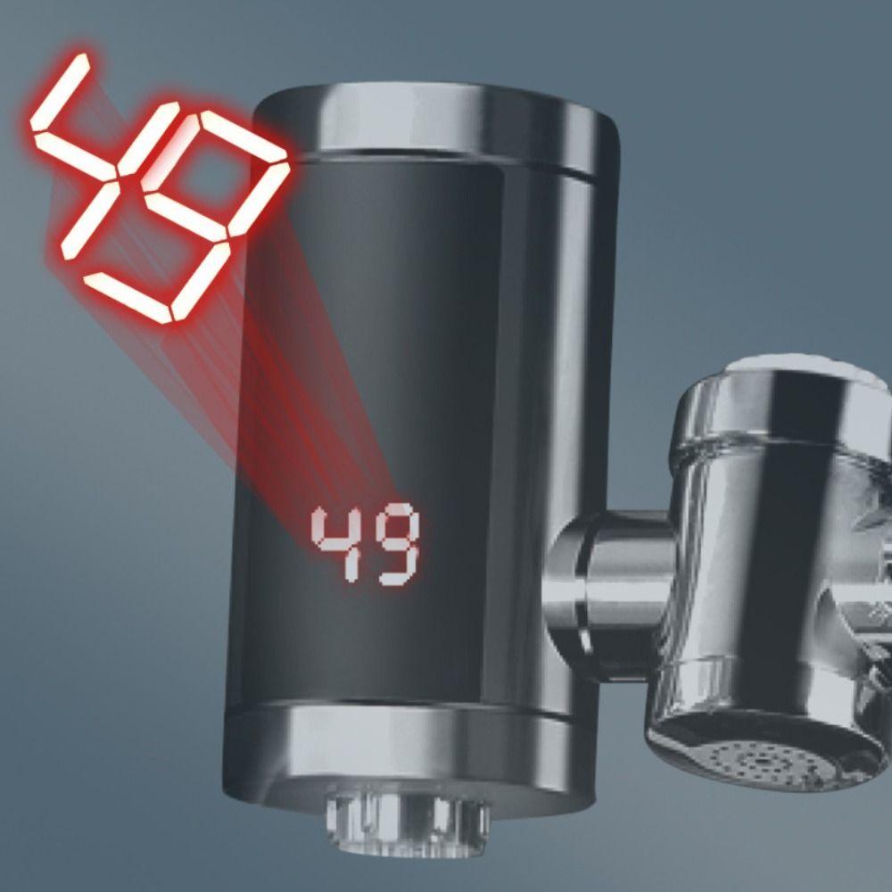 Digital Display Tankless Heaters Temperature Display Heating Faucet Instant Water Heater Cafe
