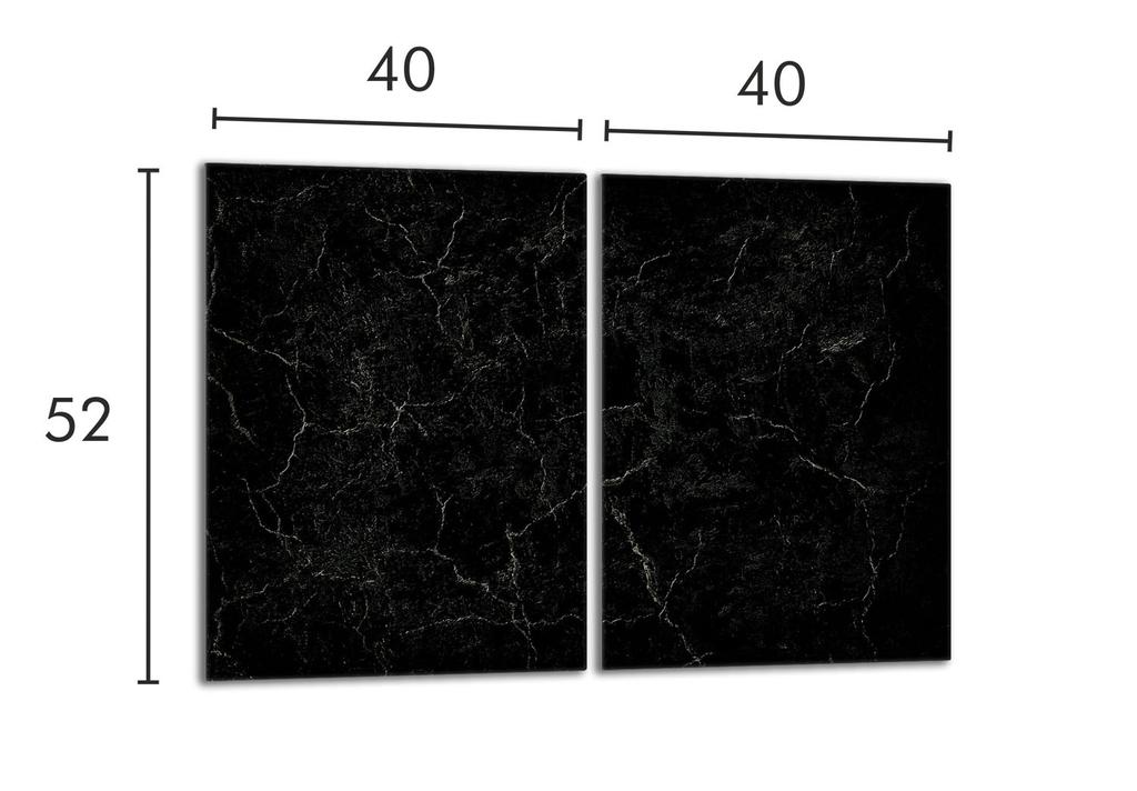 Szklana Płyta Ochronna Na Kuchenkę 2x40x52 Marmur