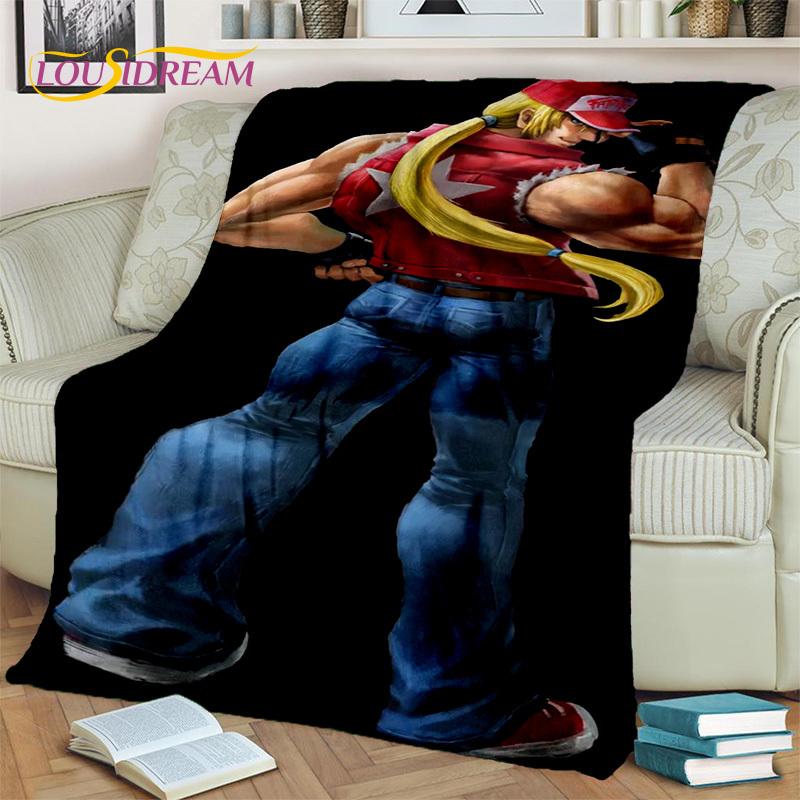 King of Fighters Jocuri retro pătură pentru jucători, pătură moale pentru acasă, dormitor, pat, canapea, picnic, călătorie, pentru birou, pătură pentru copii