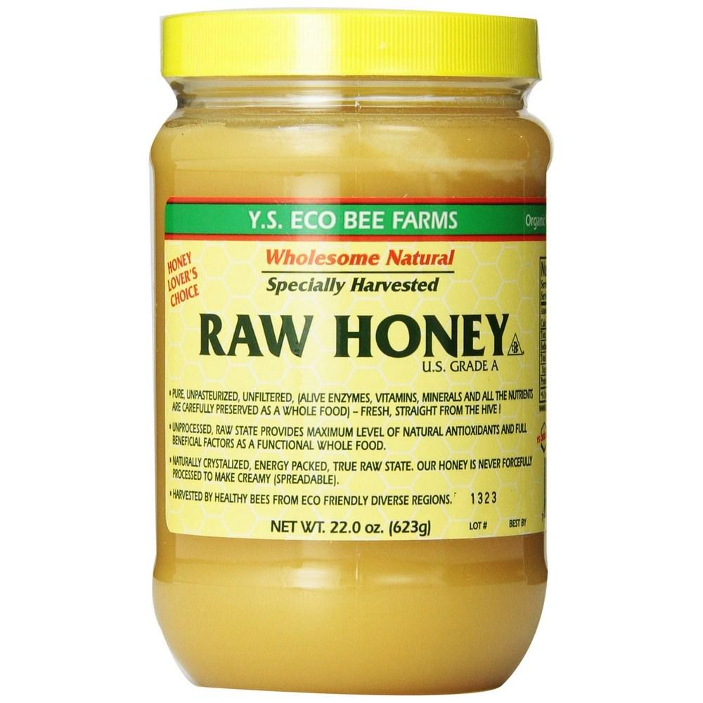 Farms Honey Pack Y.S. Eco Bee Farms Raw Honey - 623.7 Grams, 4 Packs Y.S. Eco Bee Raw - 22 Oz, 4