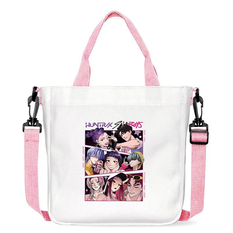Anime Cartoon Print Office Worker Commuter Portable Messenger Bag Student Large Capacity Casual Handbag