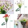 Vibrant Plastic Plum Blossoms High-quality Uv Resistant Artificial Garden Flowers