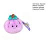 Peelable Fruit Plush Keychain 3.54-Inch Stuffed Toy for Kids Adults Cute Orange Lemon Durian Shape Interactive Stress Relief Toy
