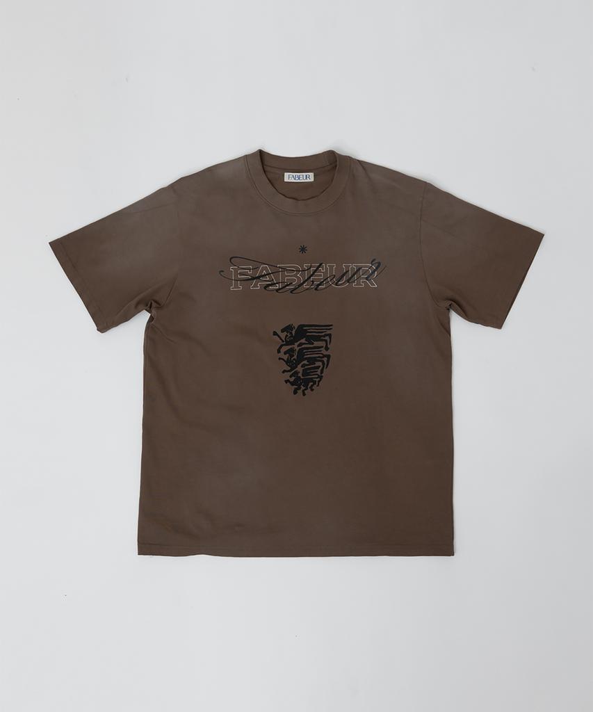 Pabeo Washed Graphic T-Shirt (Brown)