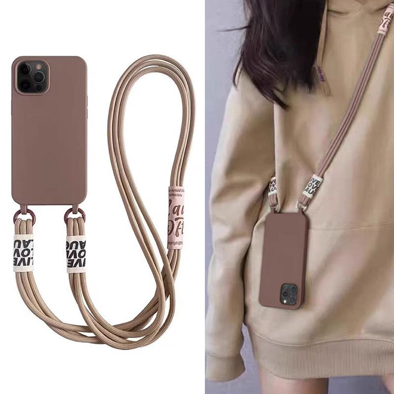 Tpu Crossbody Strap Phone Case For Iphone 15 16 17 Pro Max