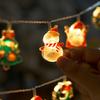LED String Light Easy to Install Battery Powered Santa Claus Snowman String Light Christmas Fairy Lamp Party Supplies