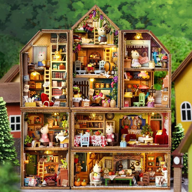 Handmade Mini House Gift: Personalized Building Blocks for Boyfriend/Girlfriend's Home Decor