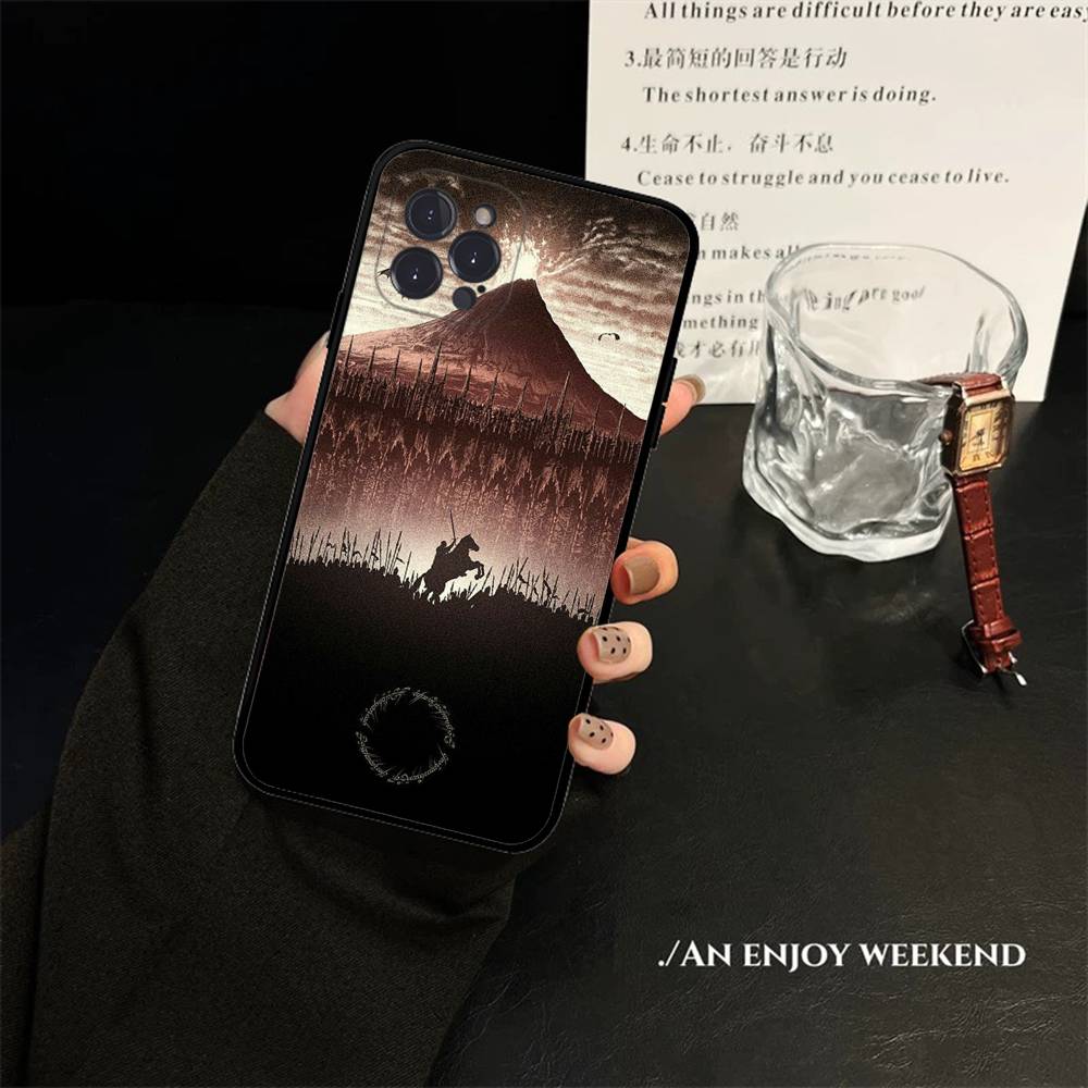 

Movie The L-Lord R-Rings Phone Case For IPhone 17 Air 16 15 14 Plus 13 12 Mini 11 Pro Max Black Cover iPhone 12