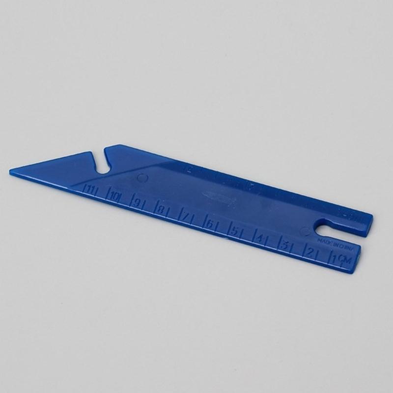 5-1/2" Button Gauges & Point Turners, 1 Count Guage & Turners, Blue, Patchwork Measuring Drawing DressmakersRuler