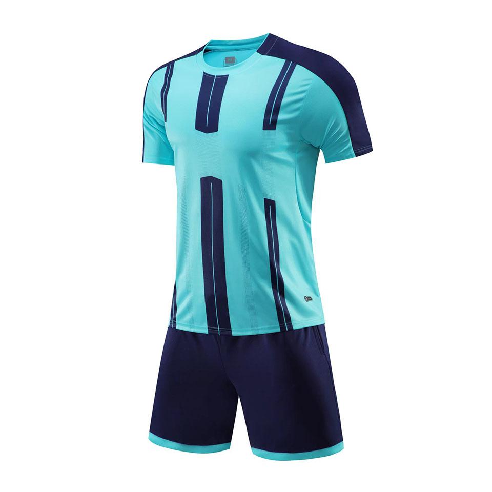 DIY Benutzerdefinierte Herren Kinder Fußballtrikot Anzug Schnelltrocknend Atmungsaktiv Club Schule Fußballmannschaft Trainingsuniformen 2-teilige Sportbekleidung 2023